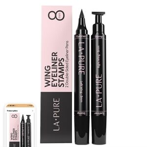 La Pure Wing Eyeliner Stamps Black 2 Pack